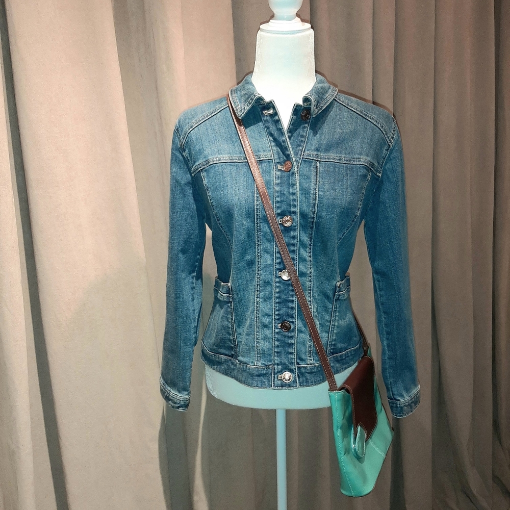 Chico's denim jacket - Picture 2 of 10